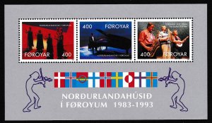 Faroe Is. Music 10th Anniversary of Nordic House MS 1993 MNH SG#MS238 MI#Block 6