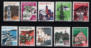 Switzerland 558-568 used stamps superb cancels