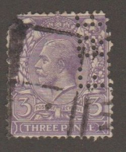 Great Britain 164 King George V - With Perfins