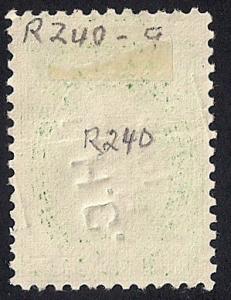 #R240 1 Dollar SUPERB CANCEL Documentary Stamp used F
