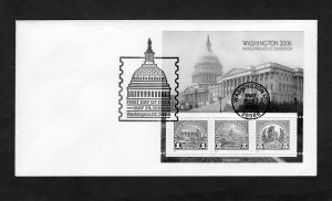 4075 Washington 2006 World Expo, pane/3 FDC Large Envelope