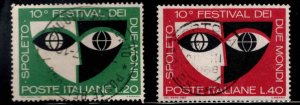 Italy Scott 962-963 Used Festival of Two Worlds set