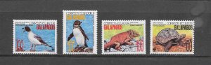 ECUADOR #1281/6 GALAPAGOS SPECIES WWF MNH