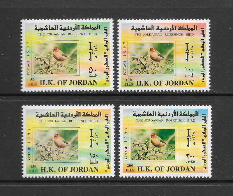 BIRDS - JORDAN #1567-70   MNH