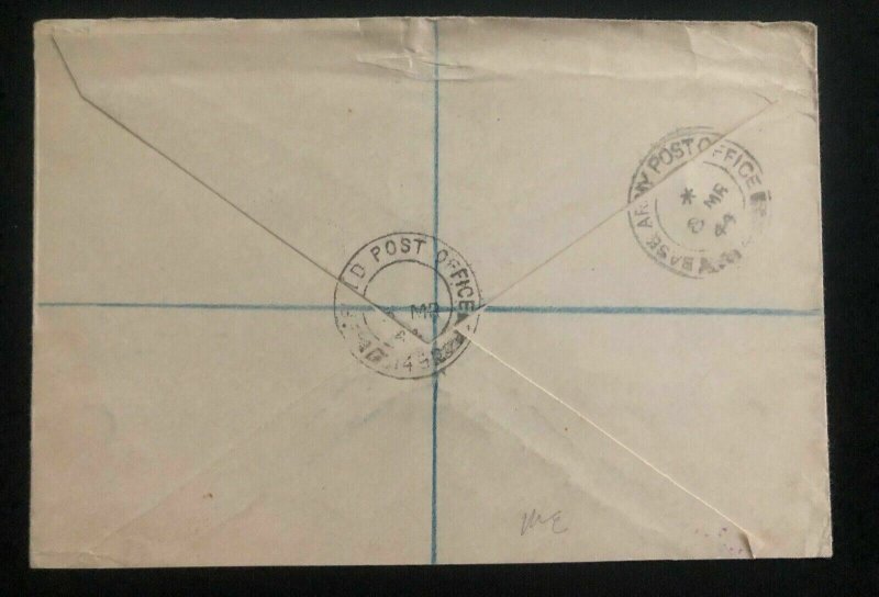 1944 Palestine British Field Post Airmail Cover To Johannesburg south Africa