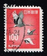 Japan #888A Cranes; Used