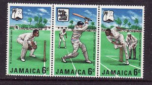 Jamaica-Sc#266-8-unused NH set-Sports-Cricket-1968-