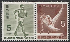 JAPAN  1965  Sc 853a Sports Pair Mint LH - Walking, Gymnastics