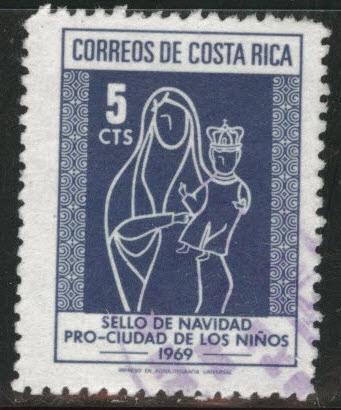 Costa Rica Scott RA41 used 1969 Postal Tax Stamp