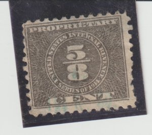 US Scott RB35 Used 5/8c Proprietary Stamp of 1914 pull perf