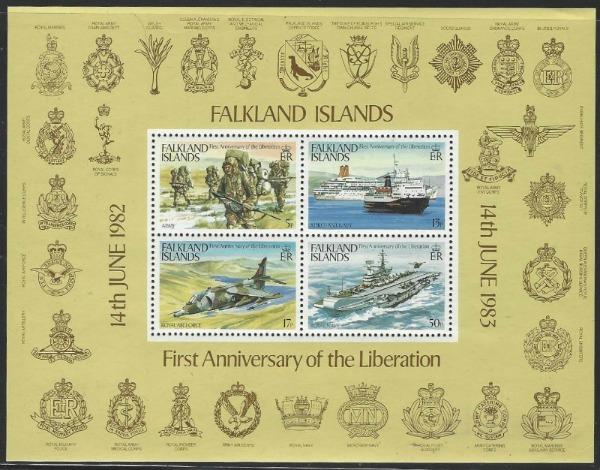 Falkland Islands #378a MNH Souvenir Sheet Liberation