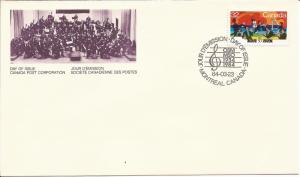 1984 Canada FDC Sc 1010 - Montreal Symphony - Orchestra concert