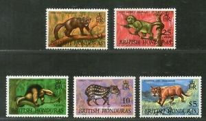 British Honduras 1968 Anteater Monkey Lion Dog Wildlife Animal Sc 217 MNH # 495