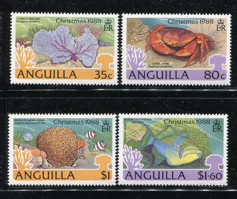 Anguilla 768-772, MNH, 1988. Marine Life. x29478