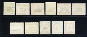 NORTH BORNEO 1918 RED CROSS FOUR CENTS OVERPRINTS Part Set SG 235 to SG 246 MINT