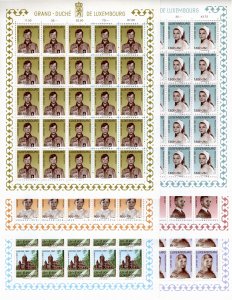 Luxembourg 1967 MNH B258-263 sheet of 25 (6 sheets)