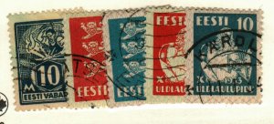 Estonia #72, 93, 95, 114 used