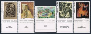 Israel 479-483-tab, MNH. Mi 542-546. Works by Israel artists, 1972. Boris Schatz