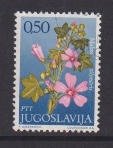 Yugoslavia   #1056  used   1971  flowers 50p