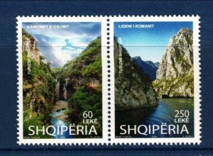 Albania Sc 2861 MNH Strip of 2008 - Nature, Landscapes