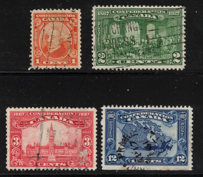 CANADA - 60th Anniv of Confederation Used Short Set SC142-143,145 1927