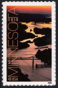 SC#4266 42¢ Minnesota Statehood Single (2008) SA