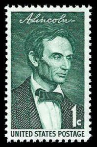 PCBstamps   US #1113 1c Beardless Lincoln, MNH, (43)