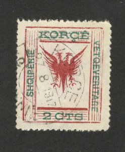 ALBANIA - REPUBLIKA KORCE SHQIPTARE - USED STAMP, 2 cts - 1917.