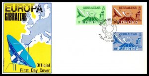 Gibraltar 382-384 Europa U/A FDC