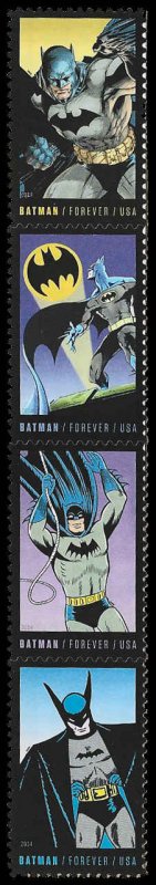 PCBstamps  US #4932/4935 Strip $1.96(4x{49c})Batman, MNH, (7)