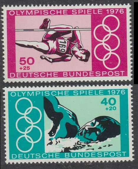 1976 Germany 886-887 1976 Olympic Games in Montreal