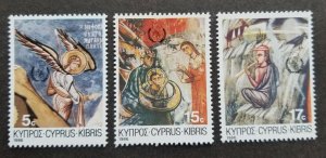 *FREE SHIP Cyprus Christmas 1986 Goat Music Musical Angel Painting (stamp) MNH