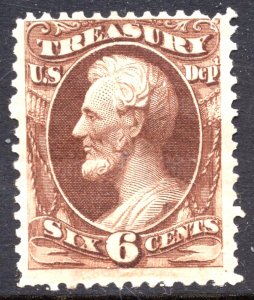 [aa] US #O75~1873 CBN Co. 6c Treasury Department Official ~ Mint-OG ~ Ships Free