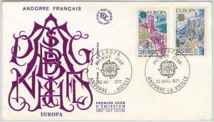 42836  - ANDORRA  - Postal History - EUROPA CEPT --   FDC COVER 1977