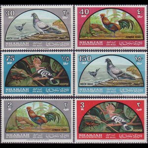 SHARJAH 1965 - Scott# C28-33 Birds Set of 6 NH