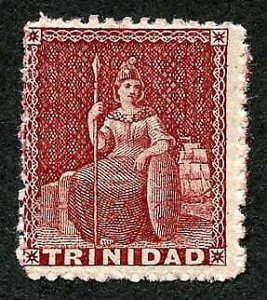 Trinidad SG64 (1d) Lake thick paper Perf 13 Fresh Mint Cat 50 pounds