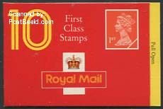 Great Britain 1993, Definitives booklet, 10x1st, Walsall, MNH