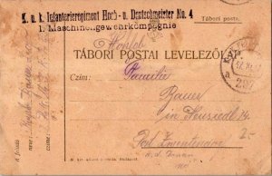 Austria Soldier's Free Mail 1917 K. und K. Feldpostamt 297 Feldpostcard to Zw...