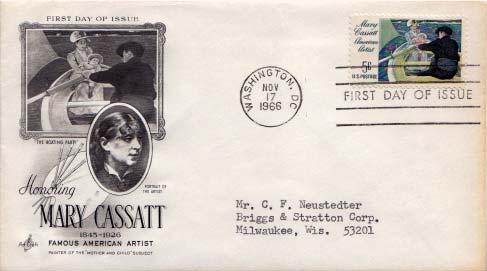 United States, First Day Cover, Art, Women