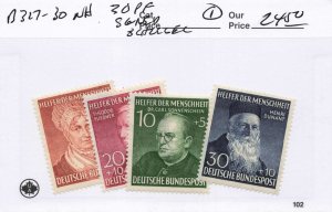 GERMANY  B327-30  (1)  MNH    30 PF signed Schlegel
