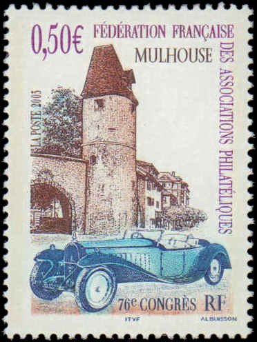 France #2960, Complete Set, 2003, Automotive, Never Hinged