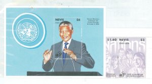 Nevis #922-23 Mint (NH) Souvenir Sheet