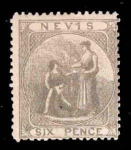 MOMEN: NEVIS SG #19 1878 P15 MINT OG H £225 LOT #66555