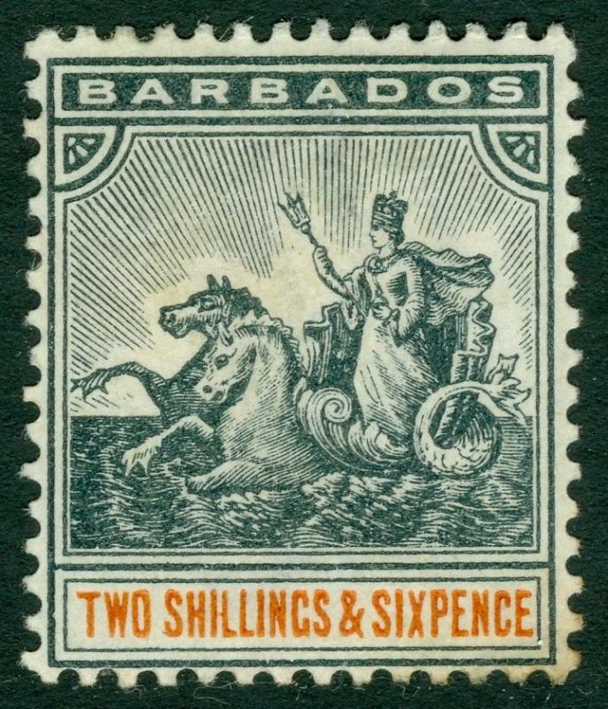 EDW1949SELL : BARBADOS 1892 Scott #79 Very Fine, Mint Original Gum. Catalog $55.