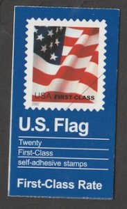 U.S. Scott Scott #3624a-3624b BK290 American Flag Stamp - Mint NH Booklet