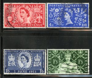 Great Britain # 313-16, Used