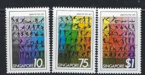 Singapore 375-77 MNH 1981 Sports (fe3974)