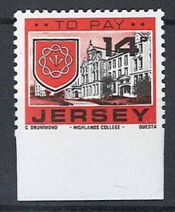 Jersey 1978 Postage Due 14p imperf between stamp & bottom margin unmounted min