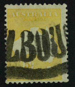 MOMEN: AUSTRALIA SG #13 1913 KANGAROO USED £200 LOT #63562