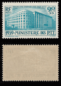 France 1939 Sc B83 YT 424 MLH VF Benefit for orphans of PTT workers